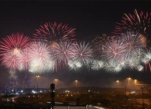 兴城市焰火晚会